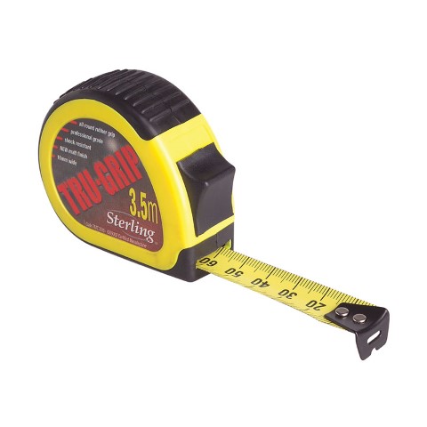 STERLING TRU-GRIP - TAPE MEASURE 3.5MX16MM METRIC